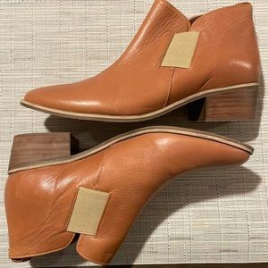 Charleston Shoe Company Cognac Middleton Chelsea Boot Bootie